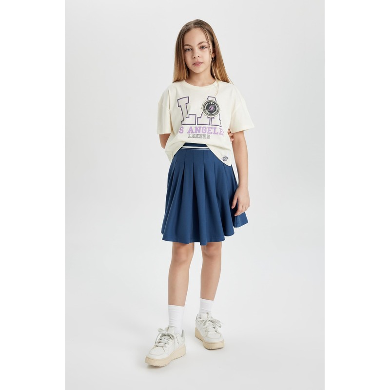 DeFacto Girls' Skirt, indigo