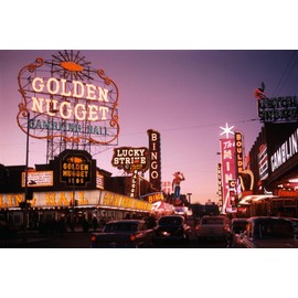 ART.COM Wall Art Prints Fremont Street in Las Vegas by Philip Gendreau, Places Decor, 18" x 12"