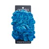 Amelia Beauty, Blue Velvet Scrunchies, Medium 3.5in, Gentle on Hair,