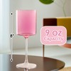 Bluesky Pink & Clear Two-Tone Wine Glass Set - 9
