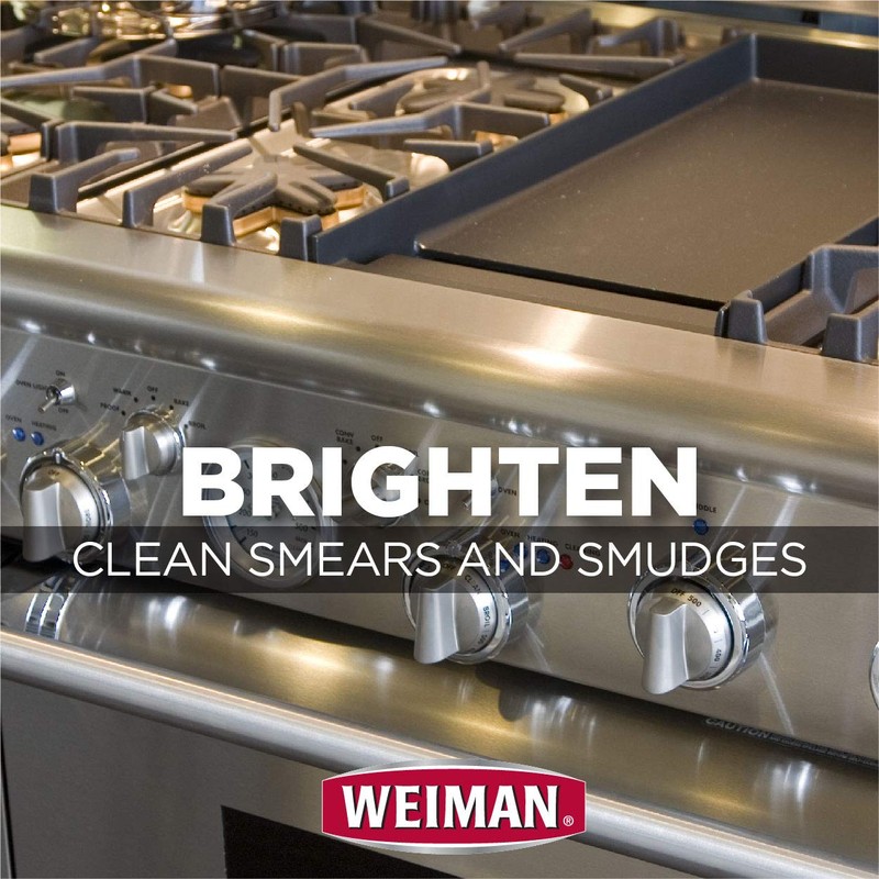 Weiman Stainless Steel Cleaner and Polish Trigger Spray - Protects