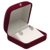 POKOFO Velvet Earrings Storage Box Jewelry Packaging Gift Showcase Display