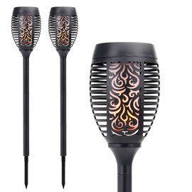 Solalite® 2 Pack 51 LED Solar Torch Light Dancing Flickering Flame Effect Stake Light Waterproof Outdoor Garden Landscape Path Lamp