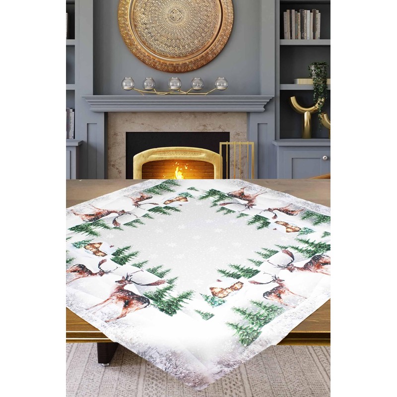 KAMACA Tablecloth 85 x 85 cm with High-Quality Print Motif