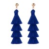 BaubleStar Fashion Gold Tassel Dangle Earrings Layered Long Bonita Tiered