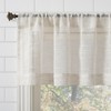 Clean Window Textured Slub Stripe 2-Pack Anti-Dust Allergy/Pet Friendly Sheer