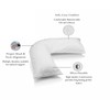 Orthopedic V-Shaped Pillow with Pillowcase Extra Filled Hollow Fiber Extra