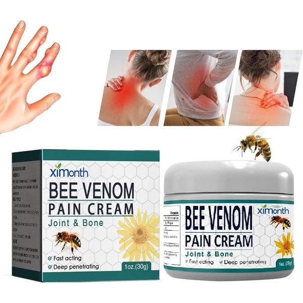 Bee Venom Cream Bee Venom Ointment, Bee Venom Pain Cream Bee Venom Ointment Cream Pain Ointment Bee Venom Ointment, 1 Piece Bee Venom Ointment Propolis Ointment Care Gel for Humans Extra Strong