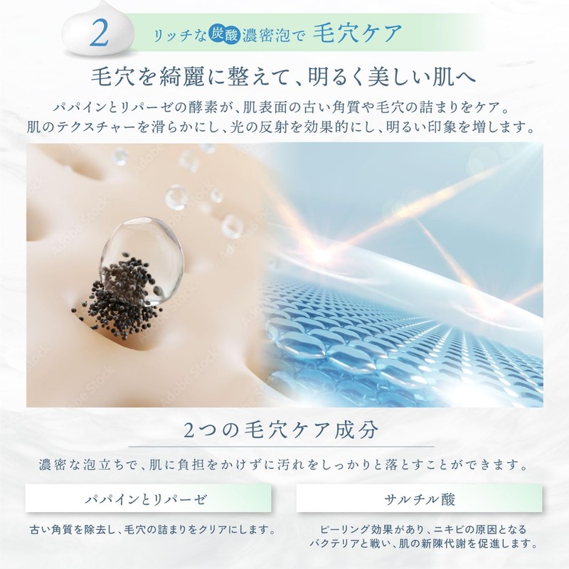 Kyogoku Crystal Bright Sparkling Foam Carbonated White Skin Cleansing Foam,