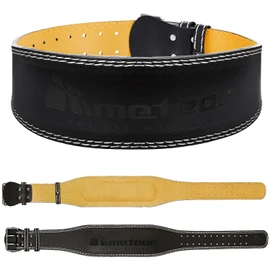 Meteor PU Leather Weightlifting Belt - Self-Locking for Enhanced Support - Double Stitched for Superior Durability - Ideal for Powerlifting, Bodybuilding, and CrossFit