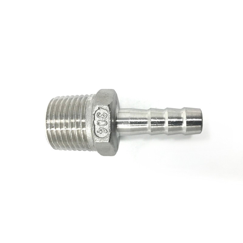 CONCORD 304 Stainless Steel 3/8" Barb Hose to 1/2" NPT