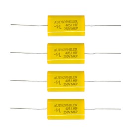 YMS PARTS AUDIO-PHILTER 250V Audio Polyester Film Capacitors for Network and Tweeters (4μF(405J))