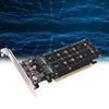 PCIE X16 to M.2 M KEY Expansion Card NVMEx4 SSD