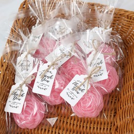 24 Pieces Rose Flower Soap Party Favors for Wedding Guest Favors, Bridal Shower Favors, Guest Favors. (pink, Rose)