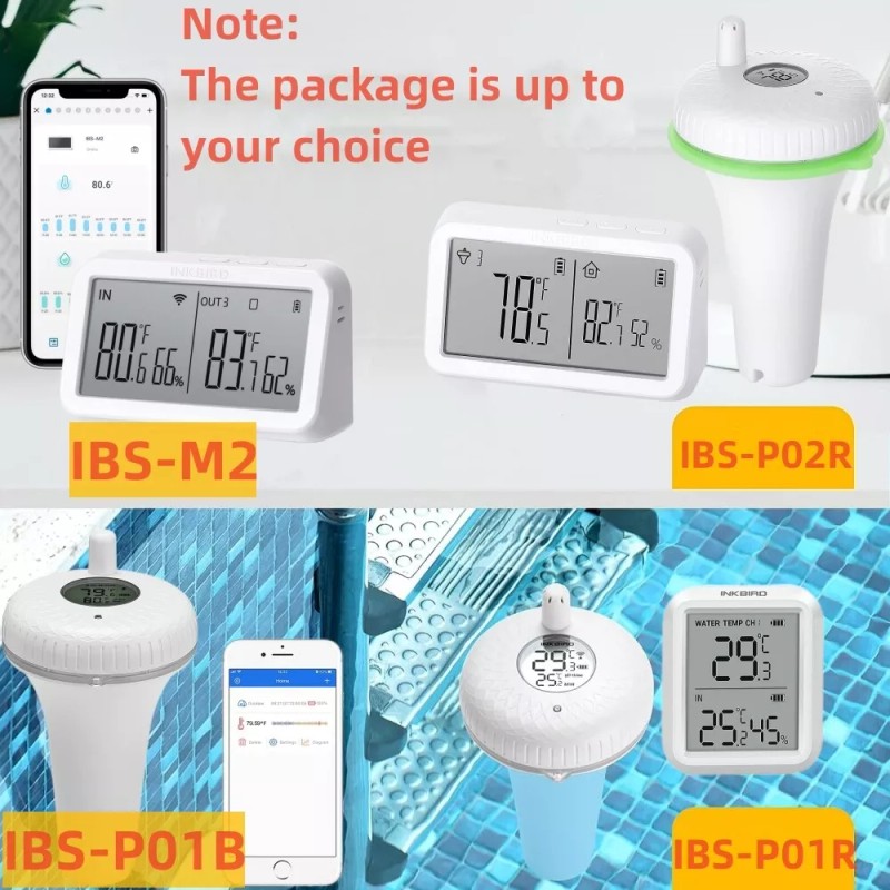 INKBIRD Digital Spa Pool Thermometer Aquarium Water Tester Swimming Pools
