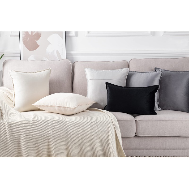 Madizz Pack of 2 Super Soft Velvet Decorative Cushion Covers