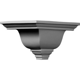 Ekena Millwork MOC07X05NI-CASE-2 Outside Corner for Moulding MLD05X07X09NI (2-Pack), 7 1/2"P x 5"H, Primed, 2 Pack