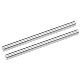 sourcing map Round Steel Rod, 10mm HSS Lathe Bar Stock Tool 150mm Long, for Shaft Gear Drill Lathes Boring Machine Turning Miniature Axle, Cylindrical Pin DIY Craft Tool, 2pcs