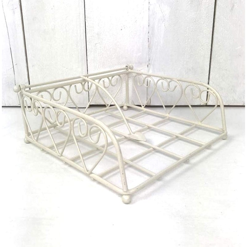 Ambiente Napkin Holder Heart Cream by Ambiente