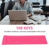Foldable Silicone Keyboard 108 Keys Waterproof Full Sealing Design Mute