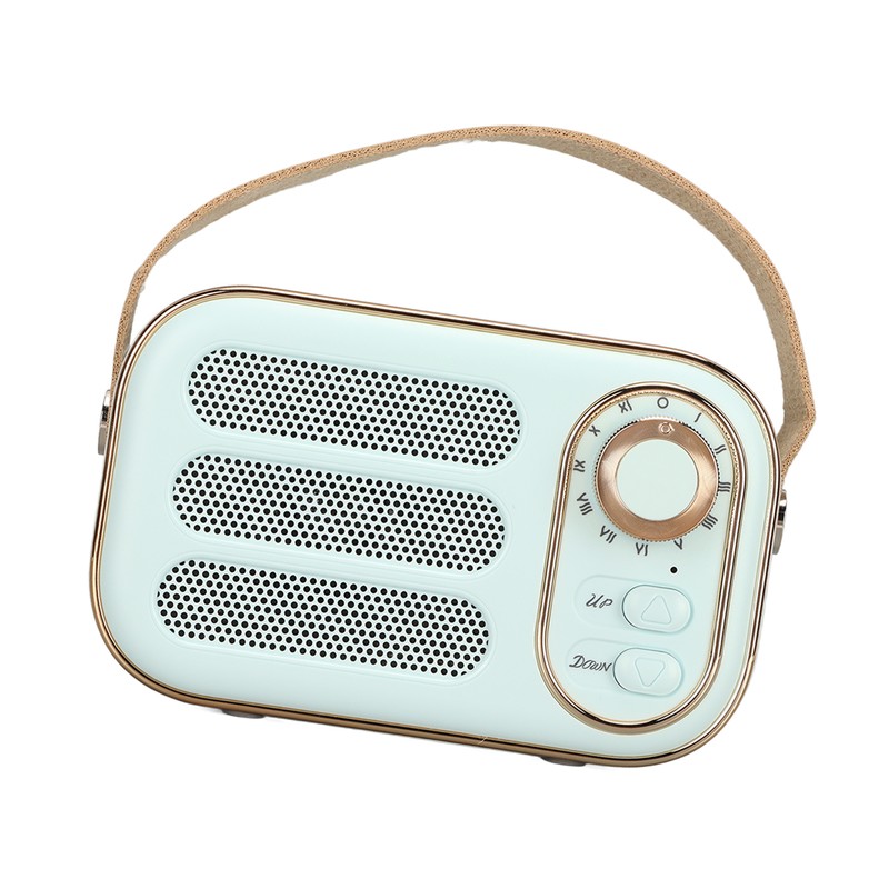 Bluetooth Speaker Stereo HiFi Sound USB Charging Retro Portable Wireless