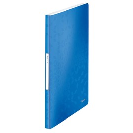 Leitz A4 Display Book, 40 Pockets, 80 Sheet Capacity, Transparent Pockets, Metallic Blue, Wow Range, 46320036