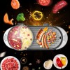 Kathring Electric Hot Pot with Grill, 110V Multifunctional BBQ Hot