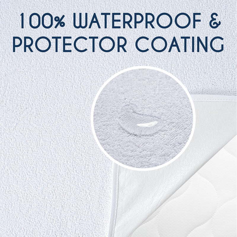 Dreamzie Mattress Protector Waterproof with 4 Elastic Corners - Made