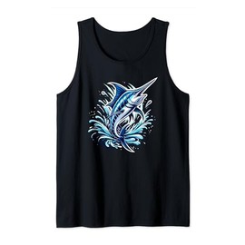 Nice Spearfish Costume Marlin Fish Animal Lovers Tank Top