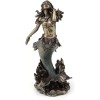 Beautiful Mermaid Rising from Sea Statue Sculpture Nautical Figurine Decor