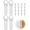 KGDUYC Pack of 4 Picture Hangers for Heavy Pictures, D-Ring