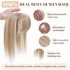 Hairro Hair Topper with Bangs for Women 100% Real Human