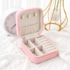 Travel Jewelry Organizer for Rings & Necklaces – Compact Leather