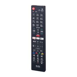 ELPA (エルパ) TV Remote Control for Sharp (RC-TV019SH) TV Remote Control Universal/No Setup Required Black