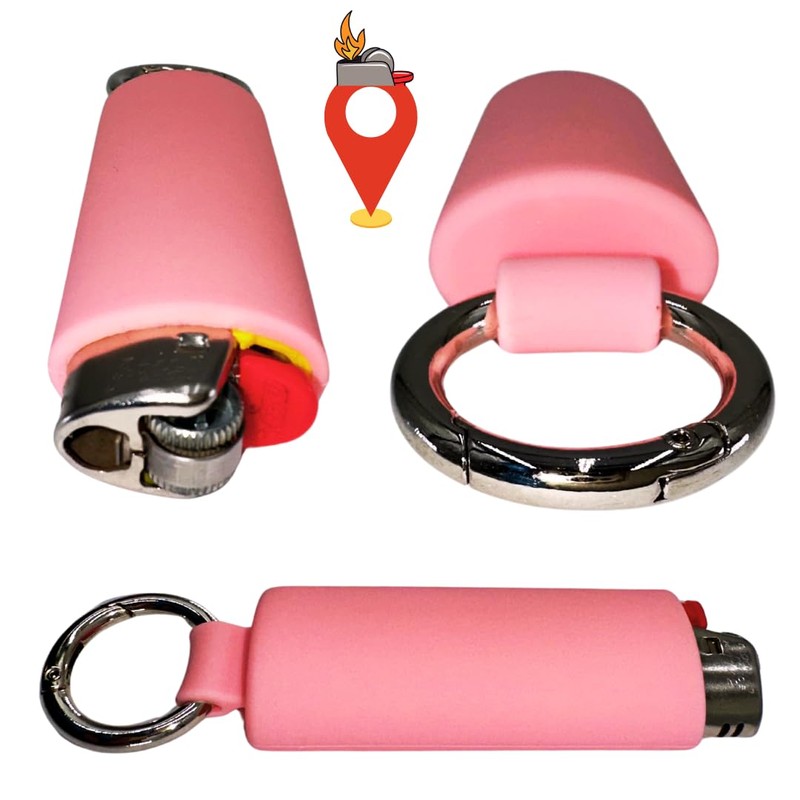 Lighter Holder for J6 BIC Lighters. Silicone case has a
