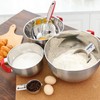 Rorence Stainless Steel Mixing Bowls: Metal Mixing Bowl Set with