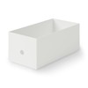 MUJI 83904395 Recycled Polypropylene File Box, Standard Type, Wide, 1/2,