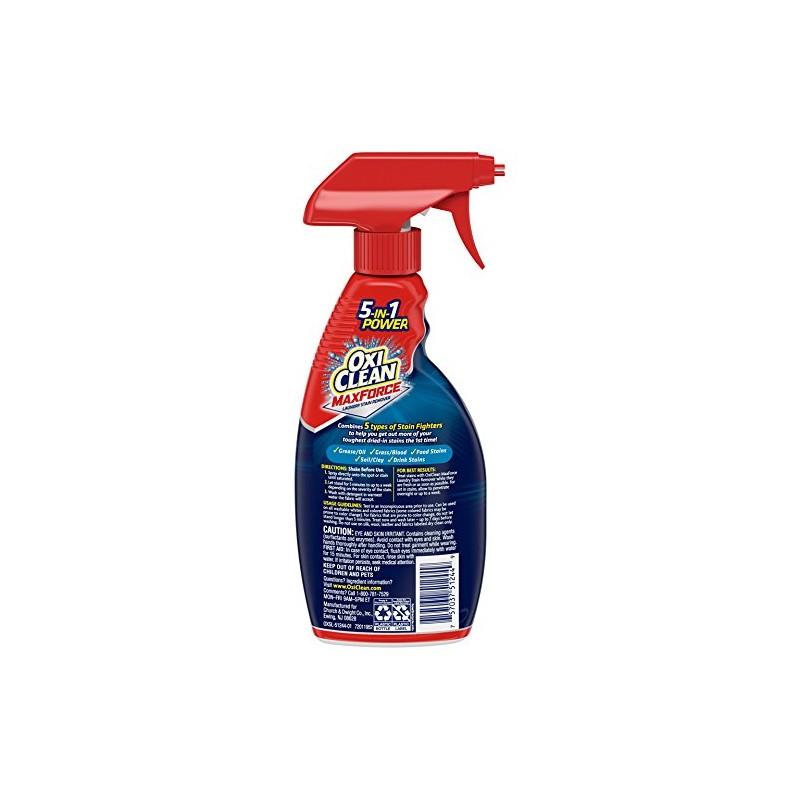 OxiClean Max Force Laundry Stain Remover Spray, 12 Fluid Ounce