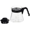 Hario 4977642020955 Einsteigerset Kaffee 4 teilig, Glas, 600 milliliters, schwarz,