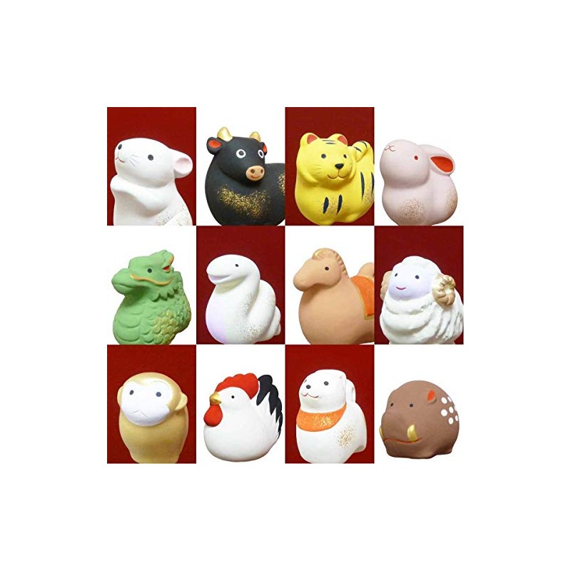 Good Luck Charm, 12 Chinese Zodiac Animal Ornaments for New