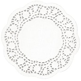 Stalwart CE990 Fiesta Paper Doily, Round, 4"
