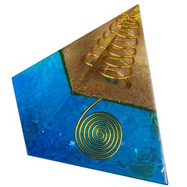 TUMBEELLUWA 2” Reiki Orgone Energy Pyramid Generator Healing Crystal Yoga Meditation Protection Home Office Decoration