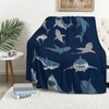 Shark Blanket Soft Warm Shark Throw Blanket for Couch Lightweight