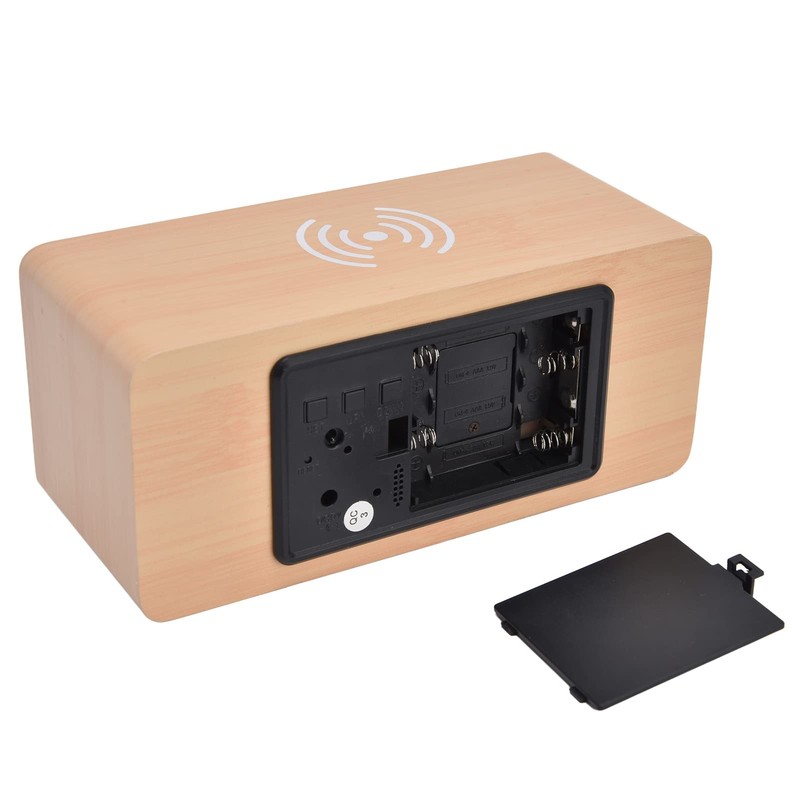 Clock Radios For Bedroom, Digital Alarm Clock with Wireless Charging