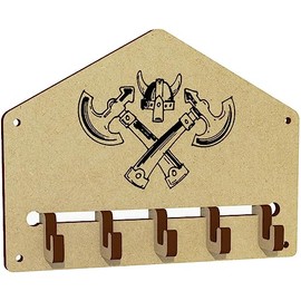 'Viking Axes & Helmet' Wall Mounted Key Hooks/Holder (WH00042533)