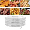 3Pcs Air Fryer Dehydrator Racks Stackable Food Grade Stainless Steel