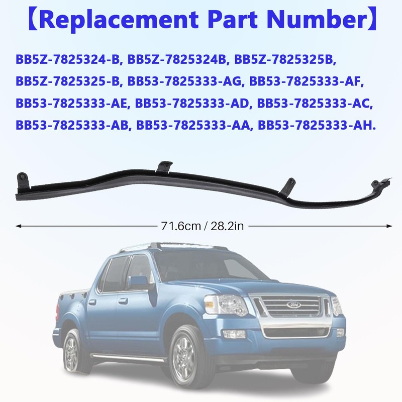 Door Weatherstrip Seal RH LH Pair Compatible with Ford Explorer