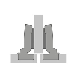 HETTICH Sensys 8645i T52 Pot Hinge Centre Stop 110° with Integrated Damper and Mounting Plate with Pre-Assembled Screws Pot Hinge Furniture Hinge SOTECH