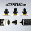 YEUEK Pool Cue Extender, Billiards Stick Extension with 3 Bumpers,