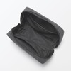 MUJI 84473920 Wrinkle Nylon Large Opening Pouch, Dark Gray, M